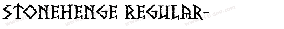 Stonehenge Regular字体转换